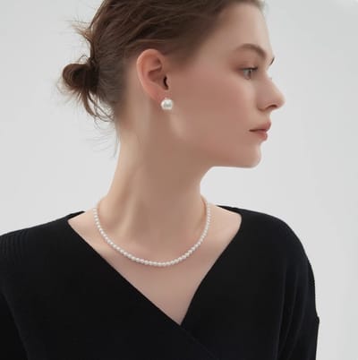 Parelketting – Ketting Dames – Witte Parels – 6mm