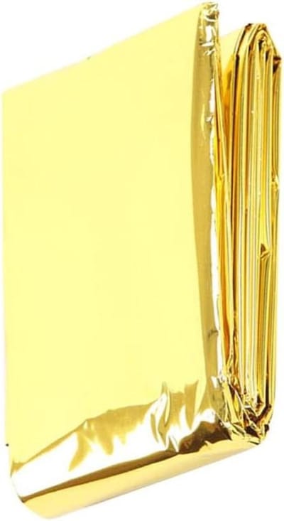 Nooddeken - Survivaldeken Thermodeken - Buiten Overleven - Reflecterende Warmte - 210 x 160 cm - Goud