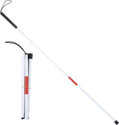 Wandelstok voor Blinden - blindenstok-blindengeleidestok- blindegeleidestok-Verstelbare Opvouwbare Reflecterende Wandelstok - Wandelstok voor Slechtzienden en Ouderen - Draagbare Blindensto