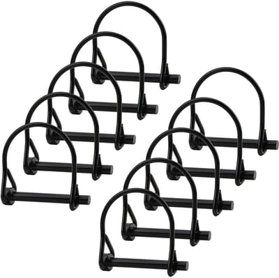 Dailygoods- Draadslotstift 52 mm - 10 Stuks - Koolstofstaal - Borgstift/Borgclip - Veiligheidskoppeling - Antiroest - Geschikt voor tuin/gazon - Borgpen
