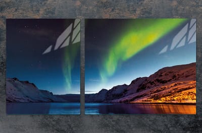 TMK ArtDeko Zorza - Snijplank - Glazen Plaat - Beschermpaneel - 100x52 cm