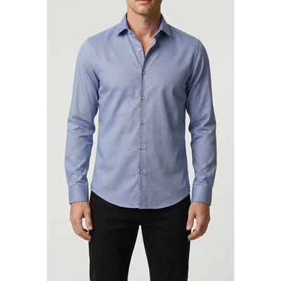 Calvin Klein Slim Essential Poplin Dress Shirt Navy Taglia: 39 | Camicie Business Outlet | Uomo | Blu