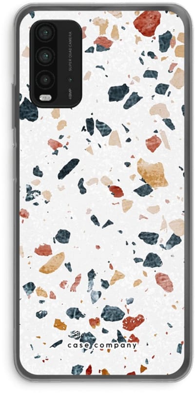 Case Company® - Hoesje geschikt voor Xiaomi Redmi 9T hoesje - Terrazzo N°4 - Soft Cover Telefoonhoesje - Bescherming aan alle Kanten en Schermrand