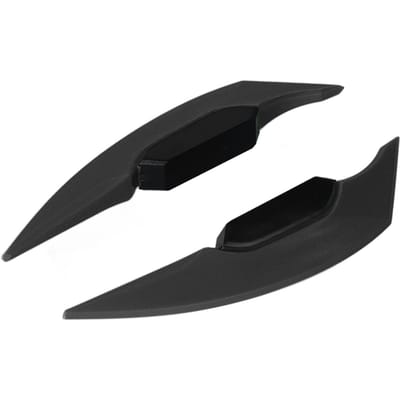 1 Paire Aileron Latéral Aérodynamique pour Moto Spoiler Universel pour Moto Vélos Électriques noir