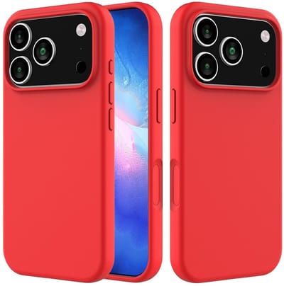 Coverup Hoesje - Geschikt voor iPhone 17 Pro Max Hoesje - Coverup Liquid Colour Back Cover - Cadmium Red