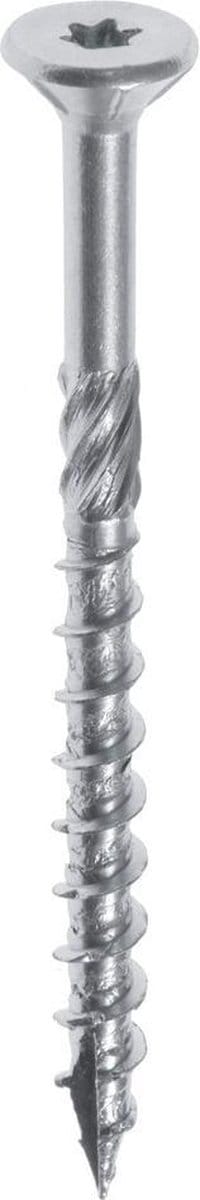 WOODIES® Ultimate Platverzonkenkopschroef Torx RVS 6x120 Deeldraad VE=100 - 61860641