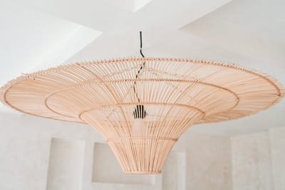 PS-Collection De Sky Hanglampkap - Naturel - L - hanglampen eetkamer, hanglamp zwart, hanglampen woonkamer, hanglamp slaapkamer, hanglamp kinderkamer, hanglamp rotan, hanglamp hout, hanglamp industrieel
