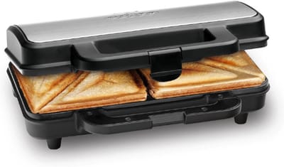 Tosti-IJzer Voor XXL Tosti’s & Amerikaanse Sandwiches – Extra Grote Platen – Antiaanbaklaag – 900W