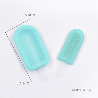 Moule à glace en silicone avec couvercle, plateau à glace fait maison, machine à glace, moule à gâteau, fournitures de fête d'été, outils de cuisine 1PCS vert