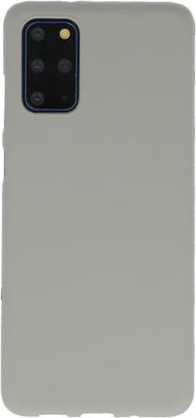 Bestcases Color Telefoonhoesje - Backcover Hoesje - Siliconen Case Back Cover Geschikt voor Samsung Galaxy S20 Plus - Grijs