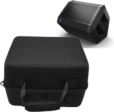Luidspreker Hardcase - Draagbare Opbergtas - Muziek Luisteren - Schokbestendig EVA Materiaal - 36x30x24 cm - Zwart