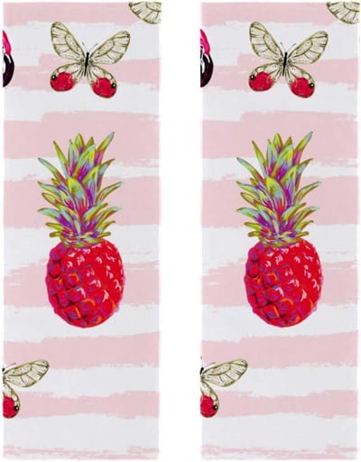 Microvezel Handdoeken - Sporthanddoeken - Zweet Afnemen - Super Absorberend - 29.5 x 81.5 cm - Roze Flamingo