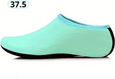 Livano Waterschoenen Voor Kinderen & Volwassenen - Aqua Shoes - Aquaschoenen - Afzwemschoenen - Zwemles Schoenen - Turqoise - Maat 37.5