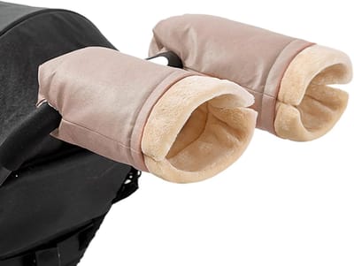 Kinderwagen Handwarmer - Winterhandschoenen - Wandelen Buiten - Waterdichte Buitenkant - 26 x 20 cm - Blauw