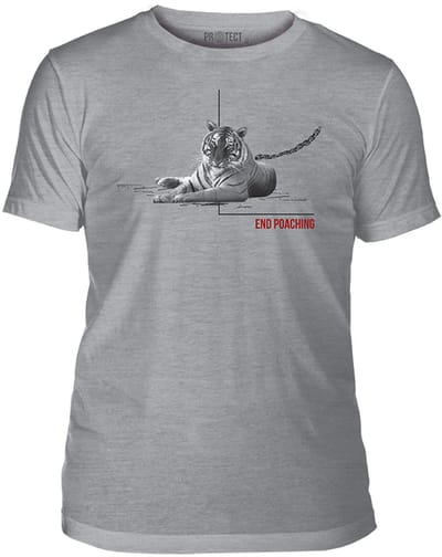 T-shirt End Poaching Tiger Tri-Blend S