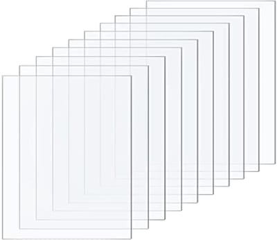 Set van 10 heldere acrylplaten 10 x 15 cm voor DIY-projecten en kunst