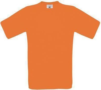 B&C Exact 150 Heren T-shirt Orange Maat M (onbedrukt - 5 stuks)