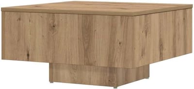 Salontafel - Bijzettafel Woonkamertafel - Koffie Drinken - Bewerkt Hout Materiaal - 60x60x315 cm - Eikenkleur