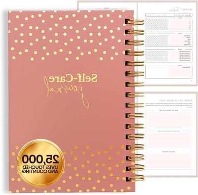 Zelfzorg Dagboek - Wellness Dagboek - Persoonlijke Ontwikkeling - Ongedateerde Planner - A5 Formaat - Roze