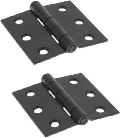 i-Fix scharnier met losse pen | matzwart | 63 x 63 mm | 2 stuks