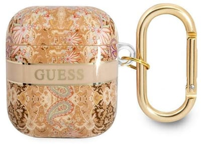 Guess - GUA2HHFLD - AirPods cover goud/goud Paisley Strap Collection