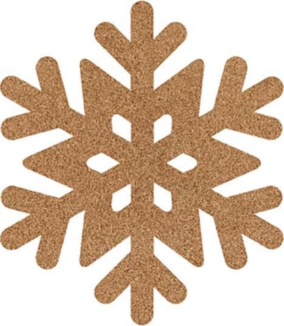 Sneeuwvlok 3 vilt onderzetters - Lichtbruin - 6 stuks - ø 10 cm - Kerst onderzetter - Tafeldecoratie - Glas onderzetter - Woondecoratie - Tafelbescherming - Onderzetters voor glazen - Keukenbenodigdheden - Woonaccessoires - Tafelaccessoires