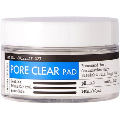 [DERMA FACTORY] Disques Nettoyants pour les Pores 140ml 40 unités white