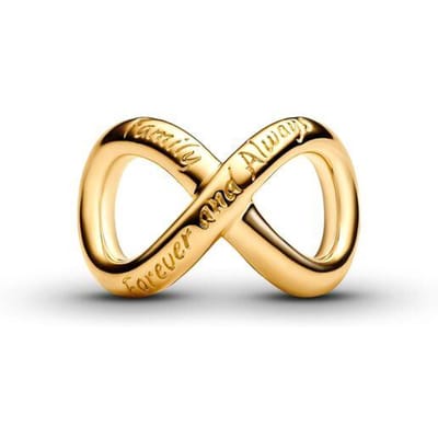 Nieuwe Sprankelende Gouden Poolster Liefdesbrief Oneindigheidsknoop Bloeiende Roos Clip Bedels Kralen Passend op Originele Armband Doe-het-zelf Sieraden Cadeaus beige