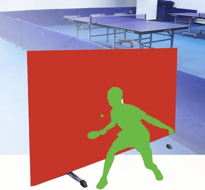 Tafeltennis Scheidingswand - Clubhek Indoor Training - Ruimte Verdelen - Robuuste Stevige Constructie - 140 x 75 cm - Rood