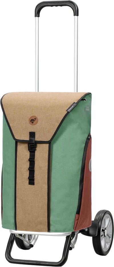 Andersen SHOPPER MANUFAKTUR Boodschappentrolley Alu Star Shopper Oli. P 2.0 Beige Veelkleurig 111cm