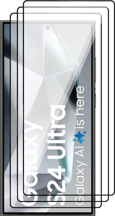 Screenprotector geschikt voor Samsung Galaxy S24 Ultra - 3x PET Screen Protector