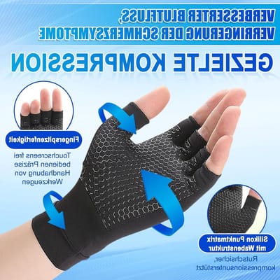 Compressiekousen voor Dames en Heren, Verlichting bij Artrose, Carpaaltunnelsyndroom en Zwelling, Ideaal voor Edema en Tendonitis, Maat XL