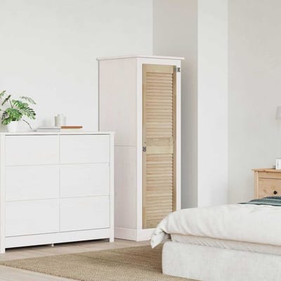 vidaXL - Kastdeur - Naturel - 140,5 - x - 39,5 - cm - Massief - grenenhout