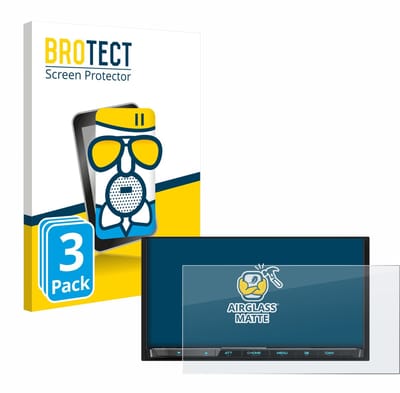 BROTECT - Screenprotector voor Kenwood DMX8021DABS - Folie Beschermfolie Beschermglas matte 3 Stuks
