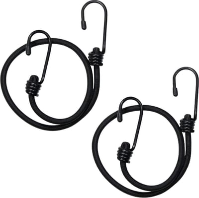 Apron Cart Straps - elastisch - set van 2 - zwart - golfkar -golftrolley