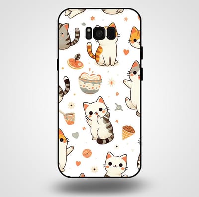Smartphonica Telefoonhoesje voor Samsung Galaxy S8 Plus met katten opdruk - TPU backcover case katten design geschikt voor Samsung Galaxy S8 Plus