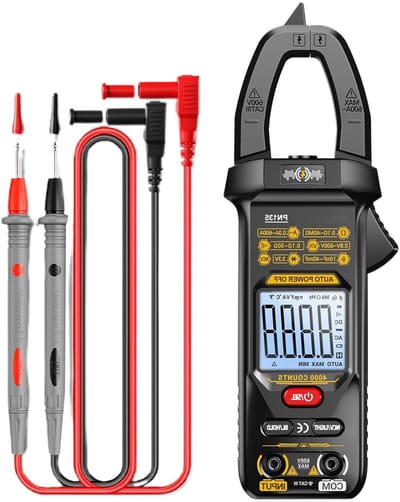 Tang Multimeter - Spanning Tester - Elektrisch Meten - Automatisch Bereik - 4000 Tellingen - Zwart