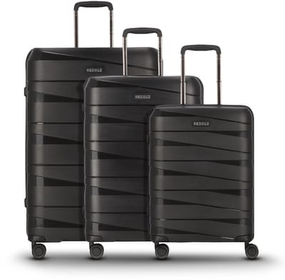 Redolz Essentials 10 3-SET 4 wielen Kofferset 3-delig - Harde bagage - TSA slot - black-metallic 2