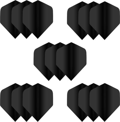 Extra Dikke Standaard Dartflights 5 Sets (15 Stuks) in 5 Verschillende Kleuren