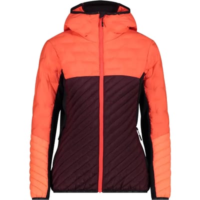 CMP Hybrid Hoodie - Burgundy - Maat Damen_EU 34