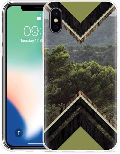 Apple iPhone Xs Max Hoesje Forest wood