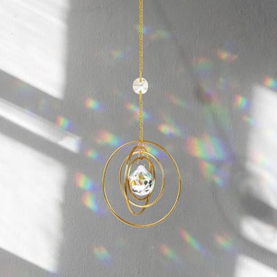 Betoverende Zonnevanger voor Raamdecoratie, Regenboog Lichtvanger met Kristallen Prisma's, Hangend Accessoire voor Woonkamer, Tuin en Kantoor
