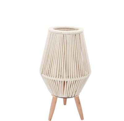 Cruz white lantern on stands 12x21x38cm - windlicht