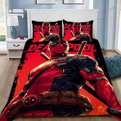 Jongens Dekbedovertrek Kussensloop Wolverine Beddengoed Set Volwassen Jongen Meisje Slaapkamer Decoratie Kinder Cadeau Enkel Dubbel Groot US Queen(228*228cm)3pcs