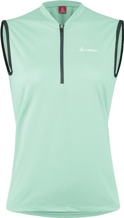 Loeffler fietsshirt mouwloos shirt W Bike Sleeveless Shirt HZ Plain Clearwater - Groen