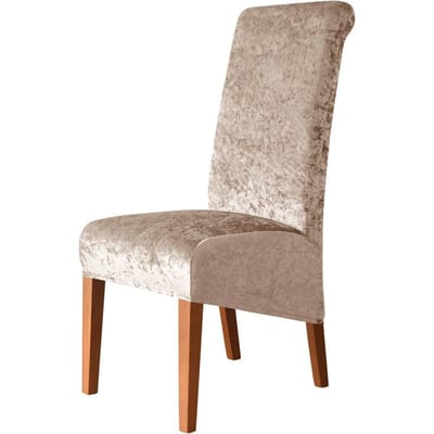 Verdikt Goud Diamant Fluweel Stof XL Groot Schuin Stoelhoes voor Thuisgebruik Hotel Eetkamerstoel Stofhoes Hoge Rug Stoelhoes Hoge Sense 24*20*3 cm beige