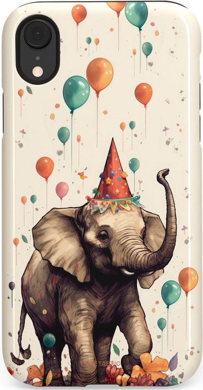 Casetastic Hoesje Geschikt voor Apple iPhone Xr - Stijlvolle Beschermende Duo-layer Case - Ballonparade