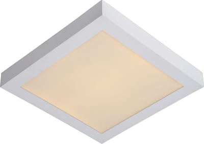 Lucide BRICE-LED - Plafonnière (Plafondlamp) Badkamer - LED Dimbaar - 1x30W 3000K - IP44 - Wit