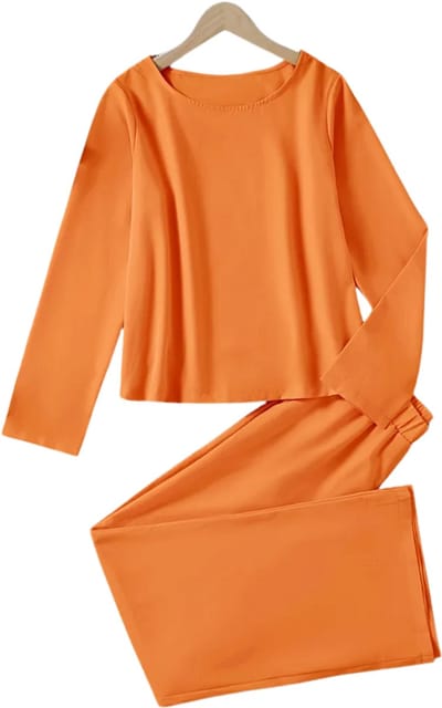 Livano Linnen Broek Dames - Zomerbroek - Volwassenen - Lange Broek - Pantalon - Strandbroek - Zomer - Ibiza Stijl - Oranje - Maat S