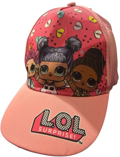 LOL Surprise Kinderpet – Roze met LOL Poppen Print – Verstelbare Cap – Meisjes – 52-54 cm